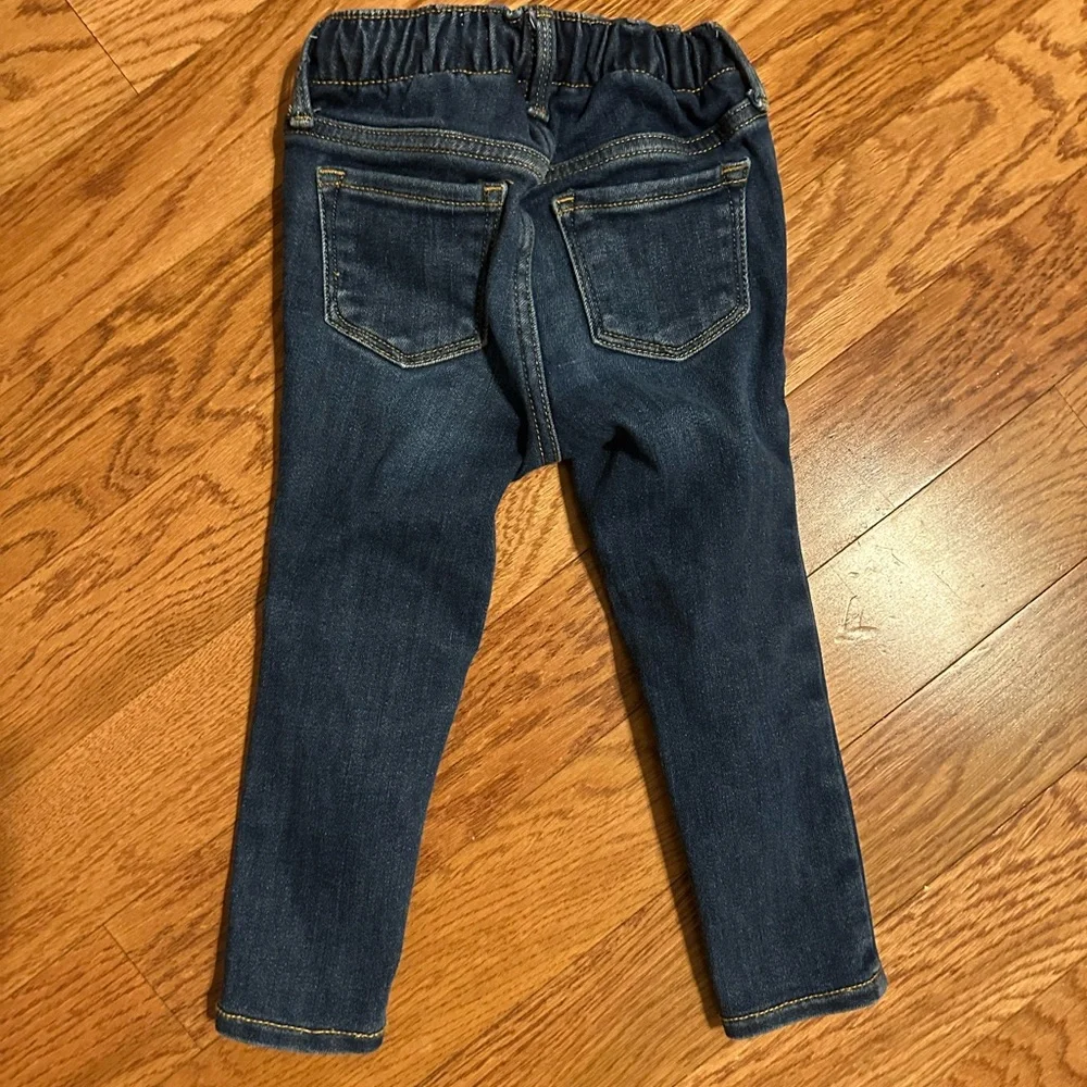 Old Navy Dark Rockstar Jeggings Blue Kids Jeans Size 2T - Picture 4 of 4
